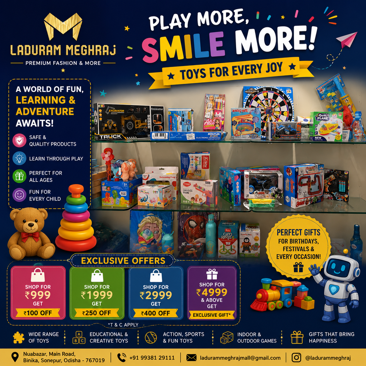 Play More Smile More Kids Toy Bonanza Poster