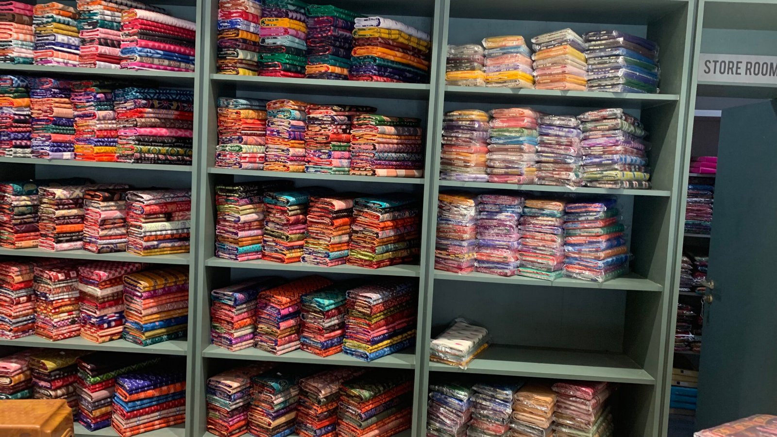 Authentic Sambalpuri Handloom Sarees Rack